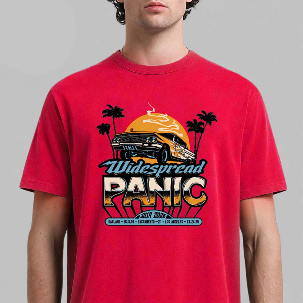 Widespread Panic California Tour 2026 Merch For Oakland Sacramento And Los Angeles Shirt Gifts - Merchluma