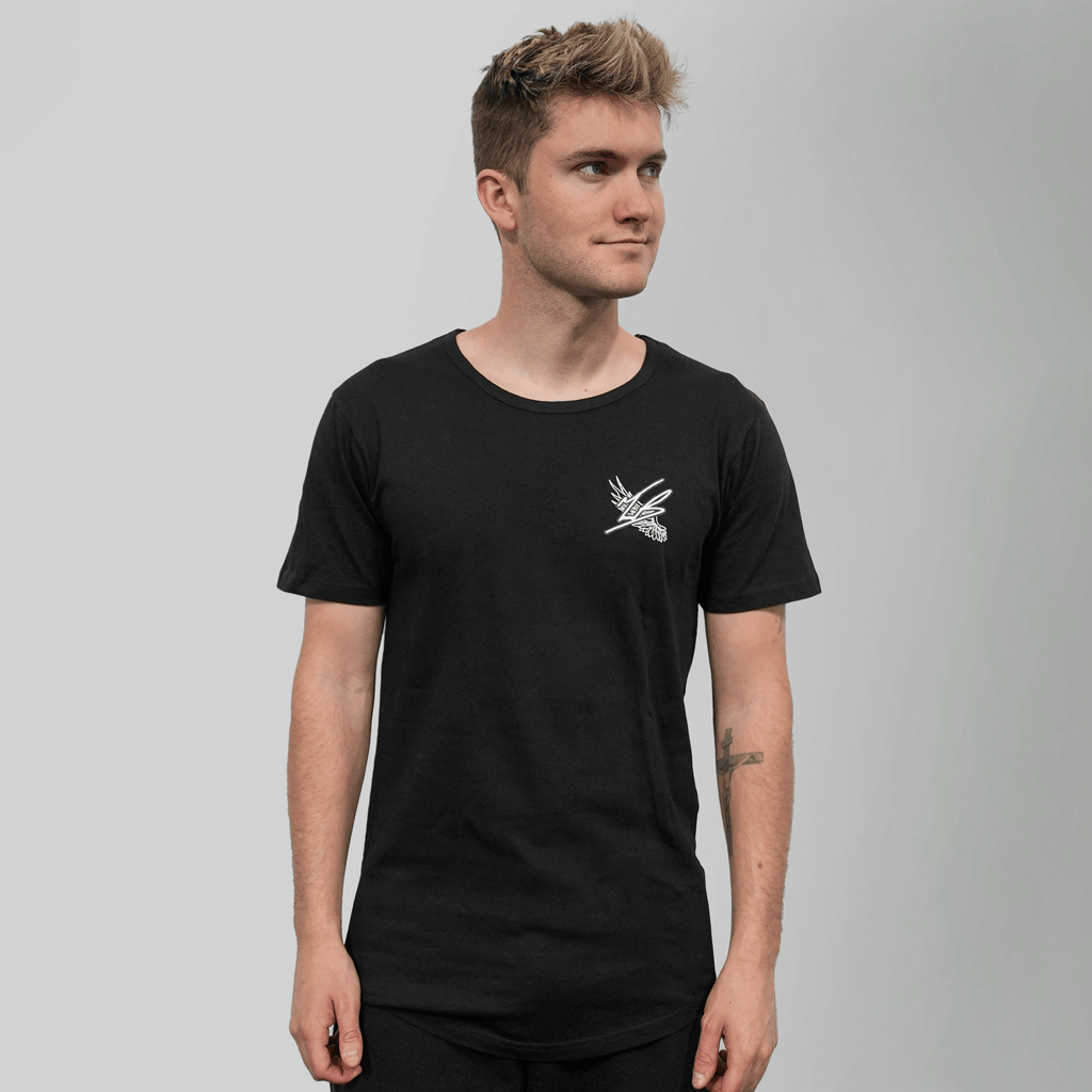Tanner Braungardt Merch 2026 Spine Design Droptail T-Shirt Black Gifts For Him - Merchluma