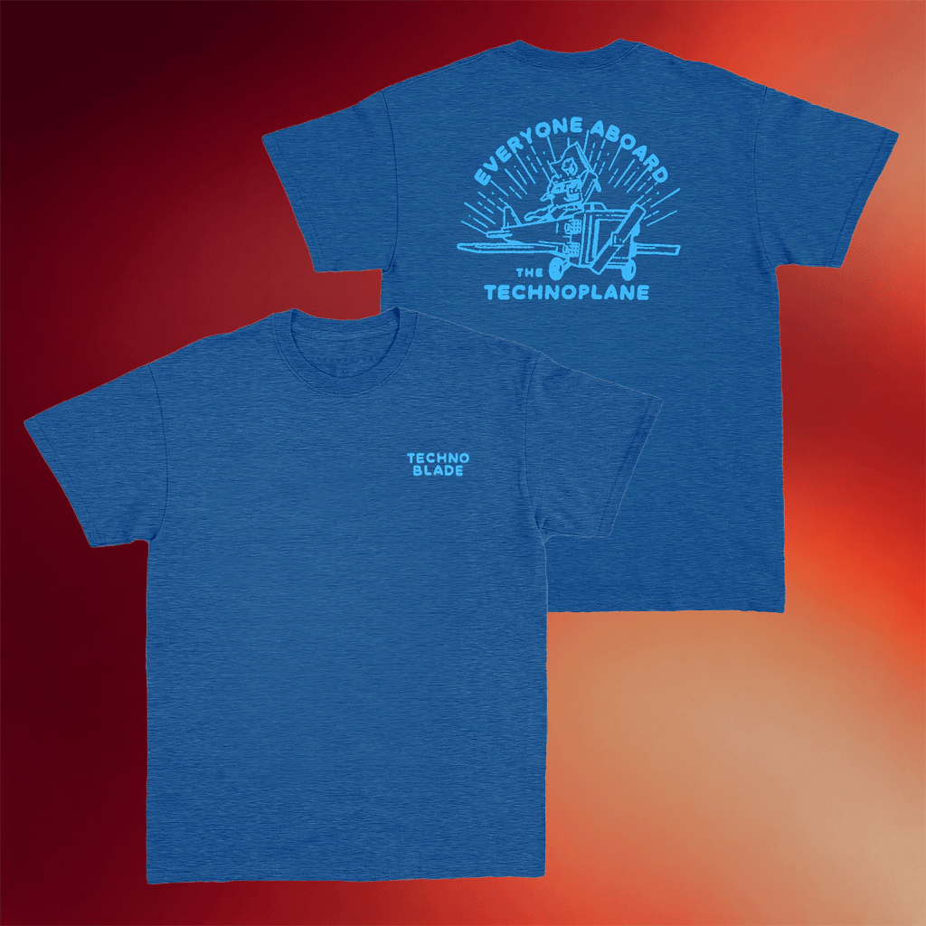 Technoblade Merch Everyone Aboard The Technoplane T-Shirt Best Gifts For YouTuber Fan - Merchluma