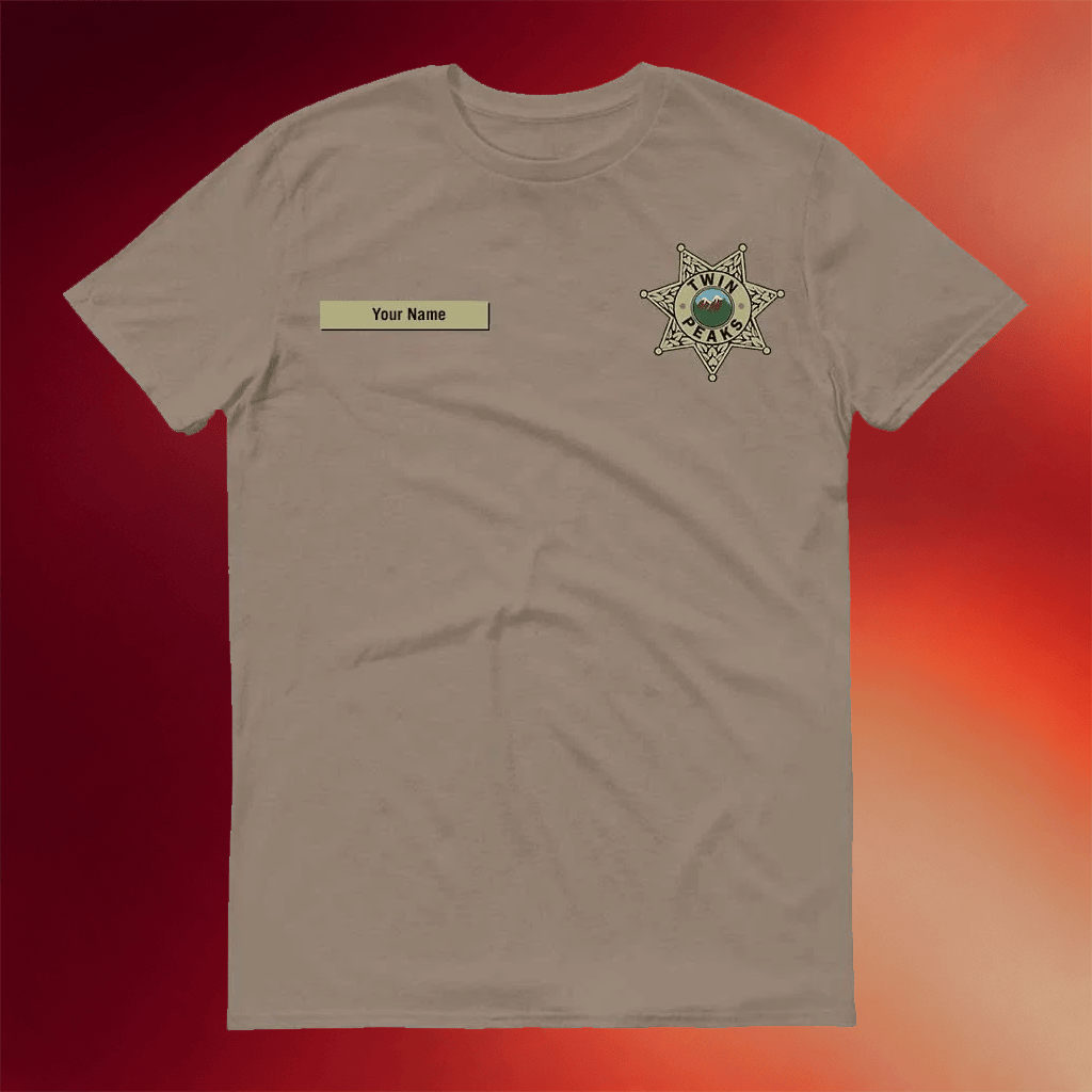 Personalized Twin Peaks Merch Twin Peaks Sheriff's Department Badge T-Shirt Gifts For Husband - Merchluma