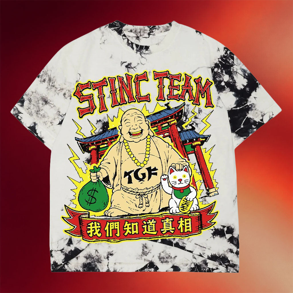 Stinc Team Merch 2026 Stinc Temple Tie Dye T-Shirt Cool Gifts For Brother - Merchluma