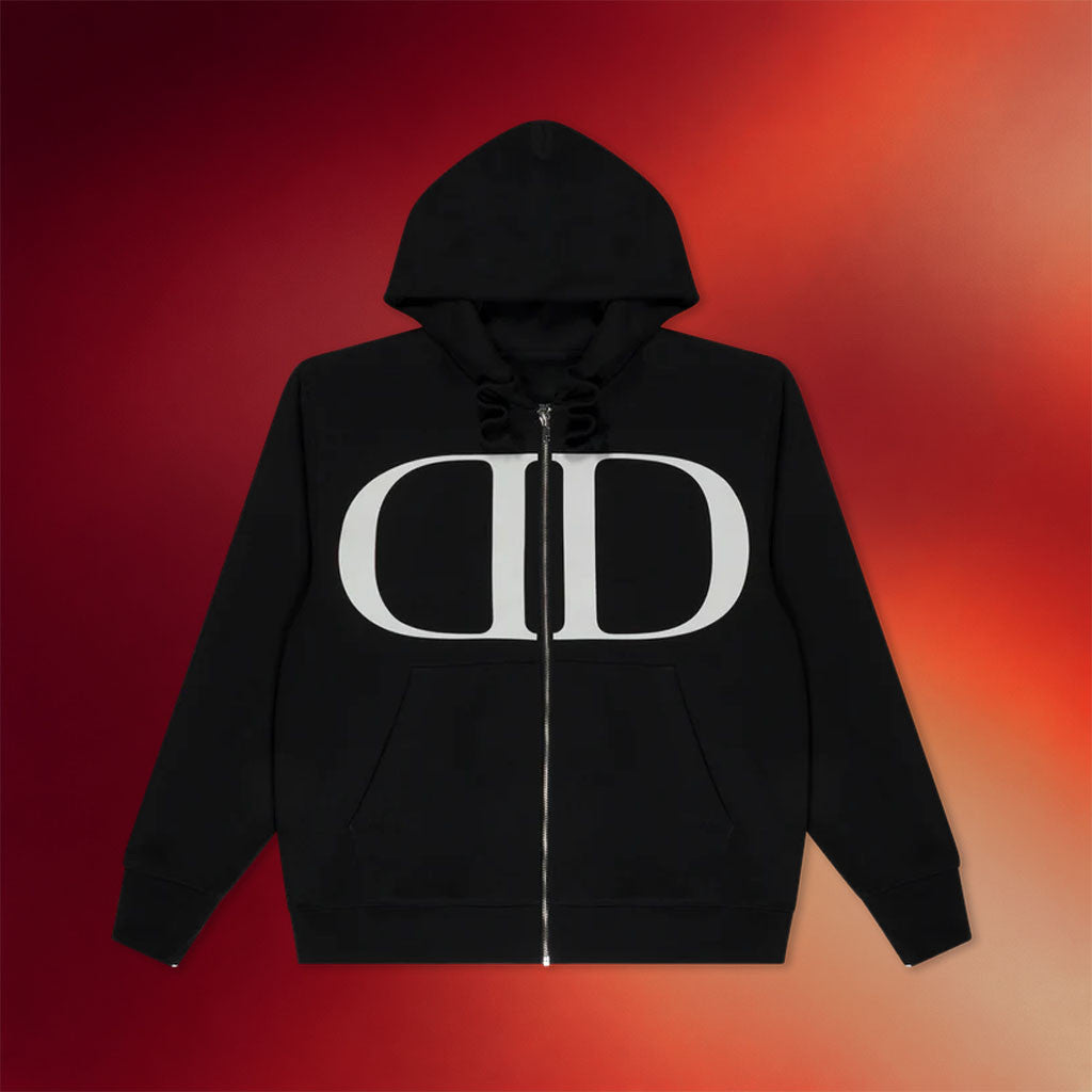 Lil Tecca Merch 2026 Dopamine Logo Zip Hoodie Black Gifts For Rapper Fan - Merchluma