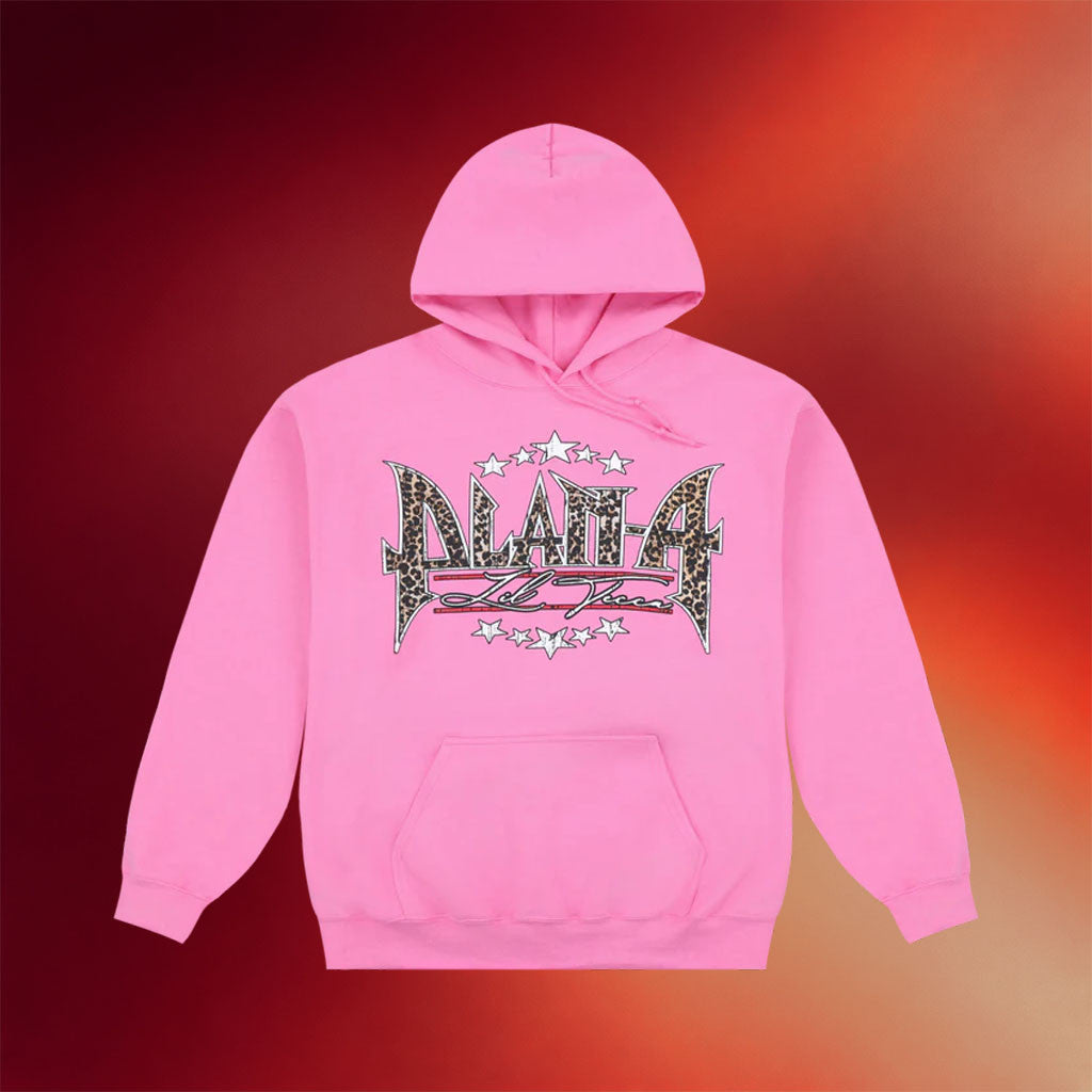 Lil Tecca Merch 2026 Plan A Metal Logo Hoodie Pink Gifts For Music Lovers - Merchluma