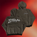 2016Lyfe Merch Smokedope2016 Hoodie 2016Lyfe Warped Logo Striped Hoodie Gifts For Friends - Merchluma