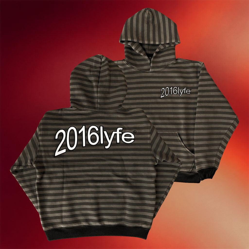 2016Lyfe Merch Smokedope2016 Hoodie 2016Lyfe Warped Logo Striped Hoodie Gifts For Friends - Merchluma
