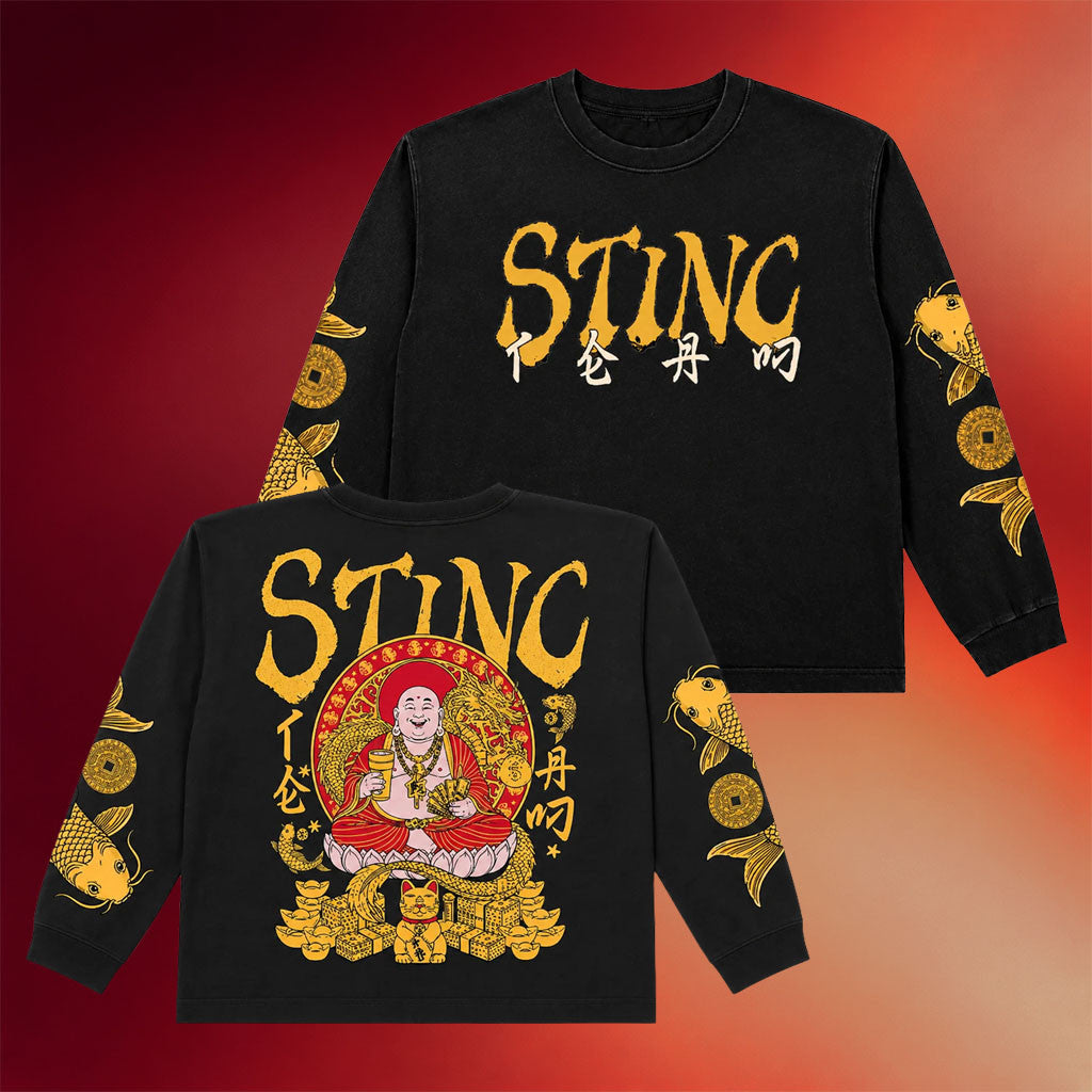Stinc Team Merch 2026 Yin n Yang Black Long Sleeve T-Shirt Present For Him - Merchluma