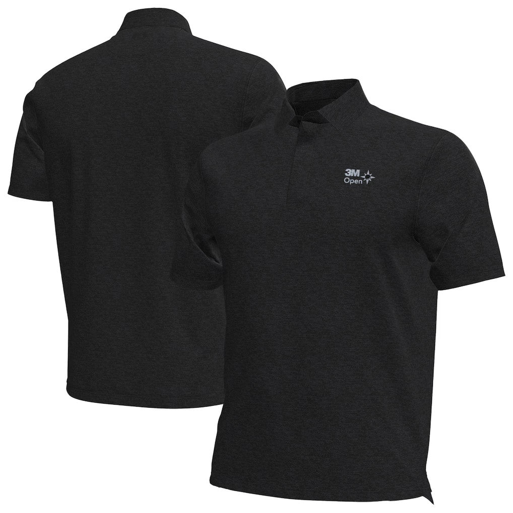 3M Open Merch 2026 Black 3M Open Drive Heather Polo Shirt Great Golf Gifts For Guys - Merchluma