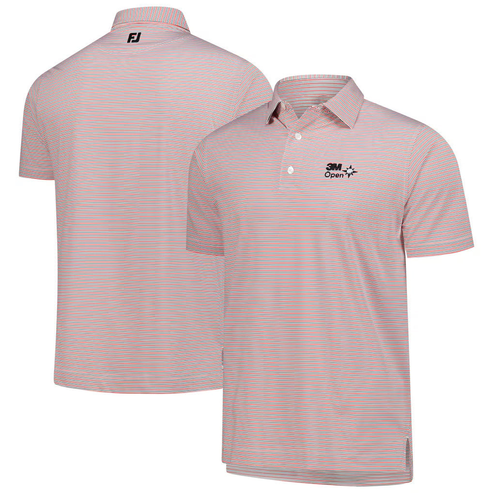 3M Open Merch 2026 3M Open Emory Stripe Polo Shirt Cool Golf Polos Gifts For Fathers - Merchluma