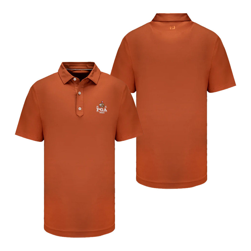 PGA Championship Merch FootJoy 2027 PGA Championship Solid Lisle Polo Shirt Golf Birthday Gifts - Merchluma