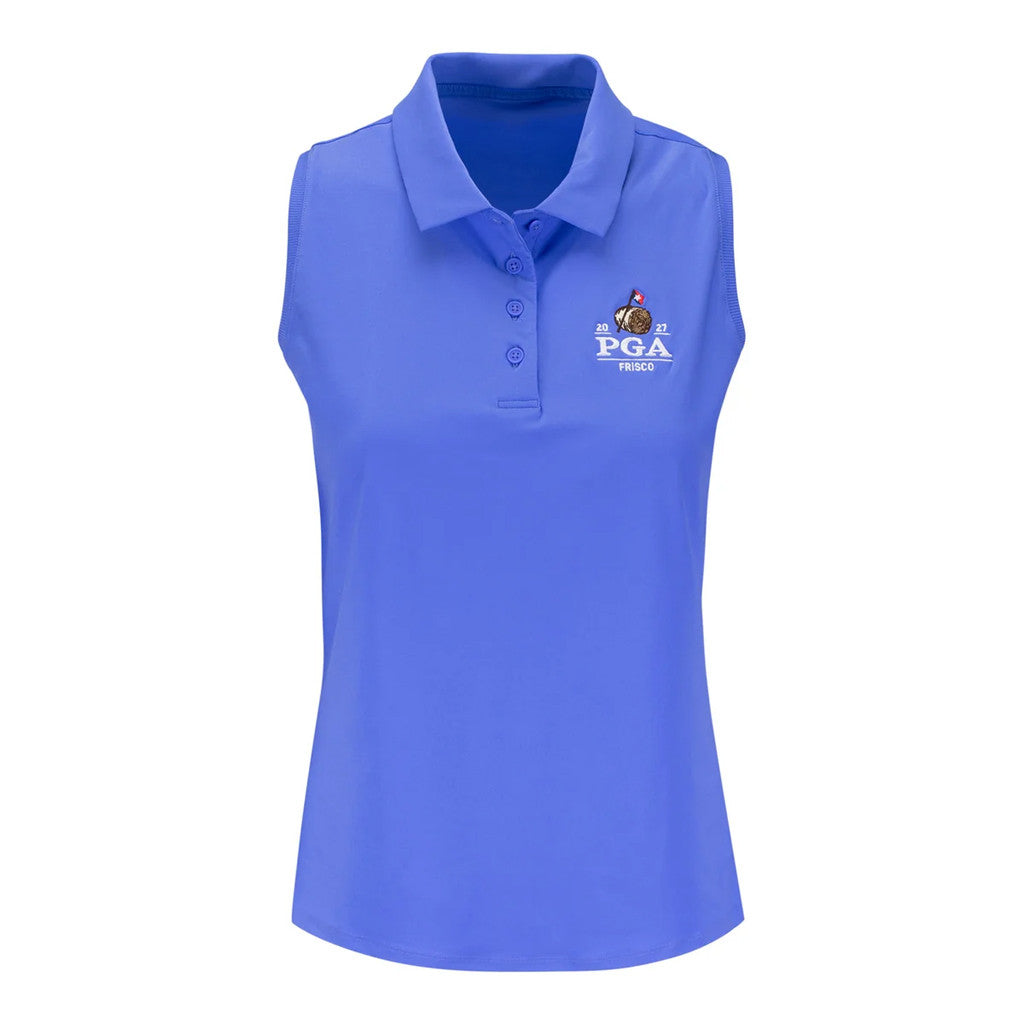 PGA Championship Merch 2027 PGA Championship Women's Victory Sleeveless Polo Shirt Golfer Gifts - Merchluma