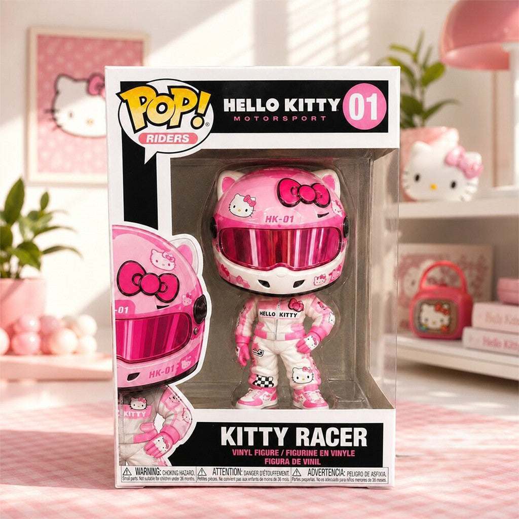 Hello Kitty Motorsport Racer 2026 Funko Pop Hello Kitty Merch Birthday Gift Ideas For Men - Merchluma