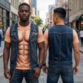 Male Six 6 Pack Muscles Torso Body Shirt Funny Graphic Men T-Shirt Gift For Brother - Merchluma