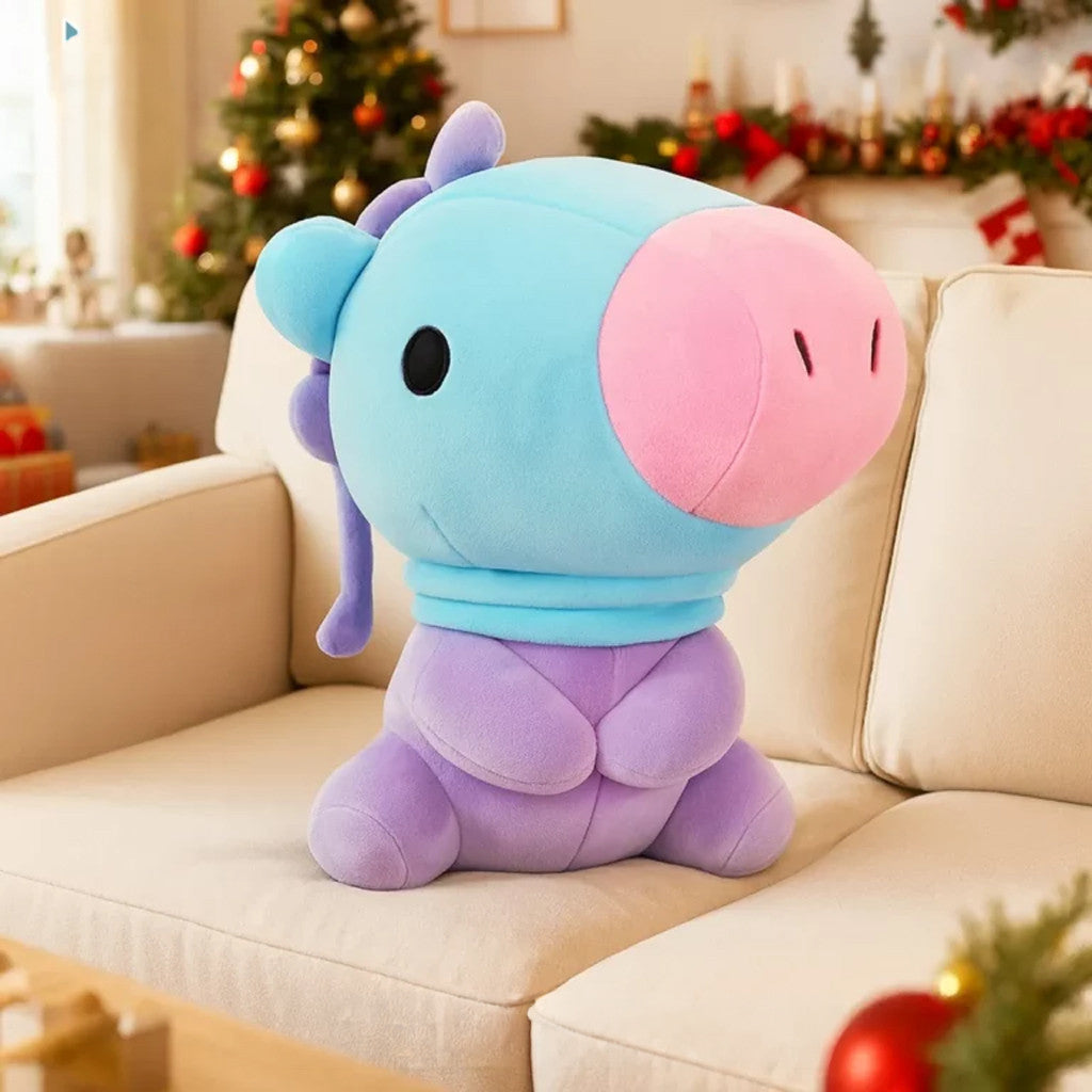 BT21 BTS Cartoon Animal Pillow BT21 Character Merch Cute Sofa Decor Kpop Fan Gifts - Merchluma