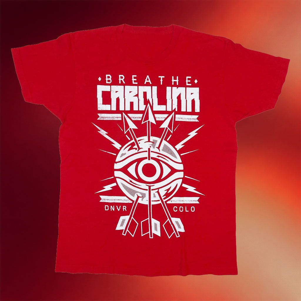 Breathe Carolina Merch 2026 Breathe Carolina Band Crunkcore T-Shirt Red Gift For Music Lover - Merchluma