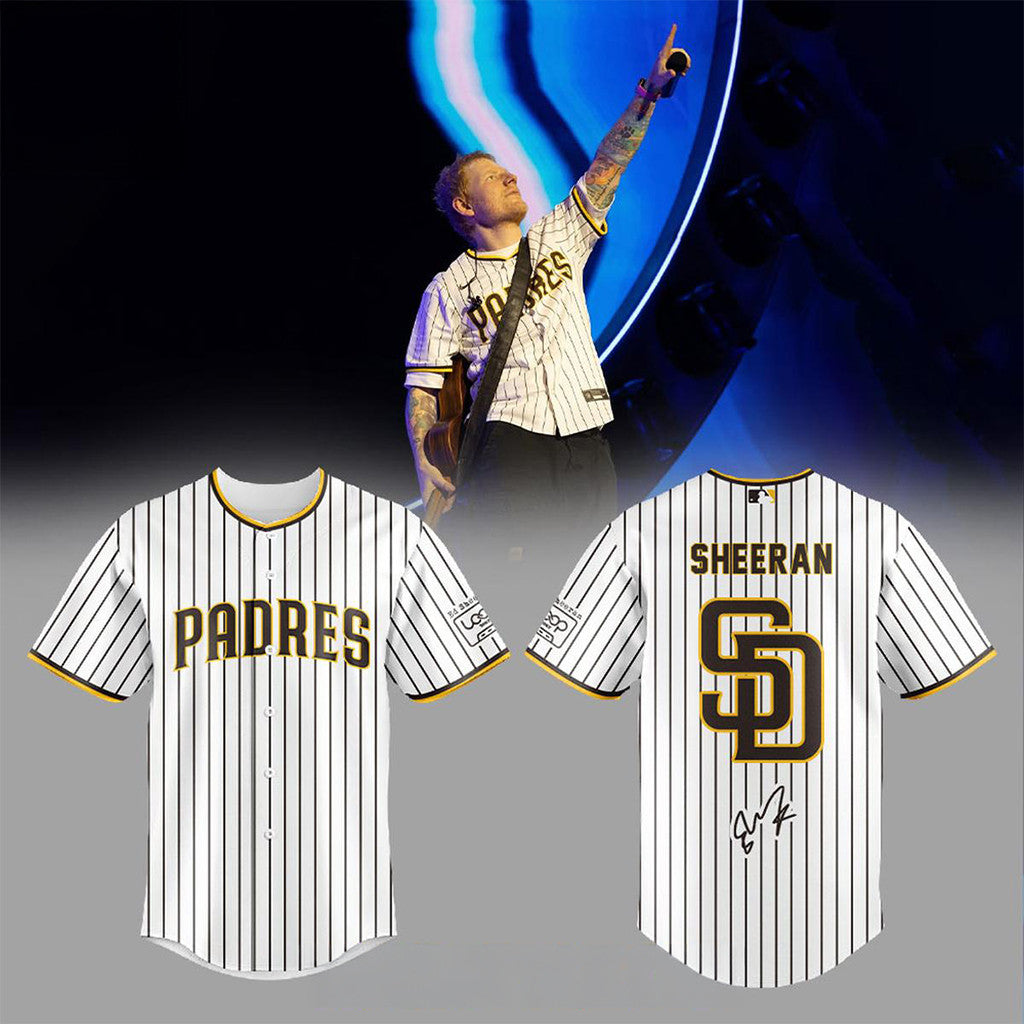 San Diego Padres Ed Sheeran LOOP Tour 2026 Baseball Jersey San Diego Padres Merch Present - Merchluma