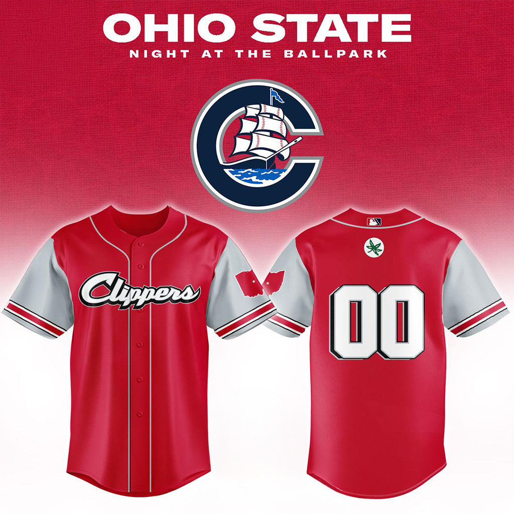 Personalized Columbus Clippers Ohio State Night 2026 Baseball Jersey Columbus Clippers Merch - Merchluma