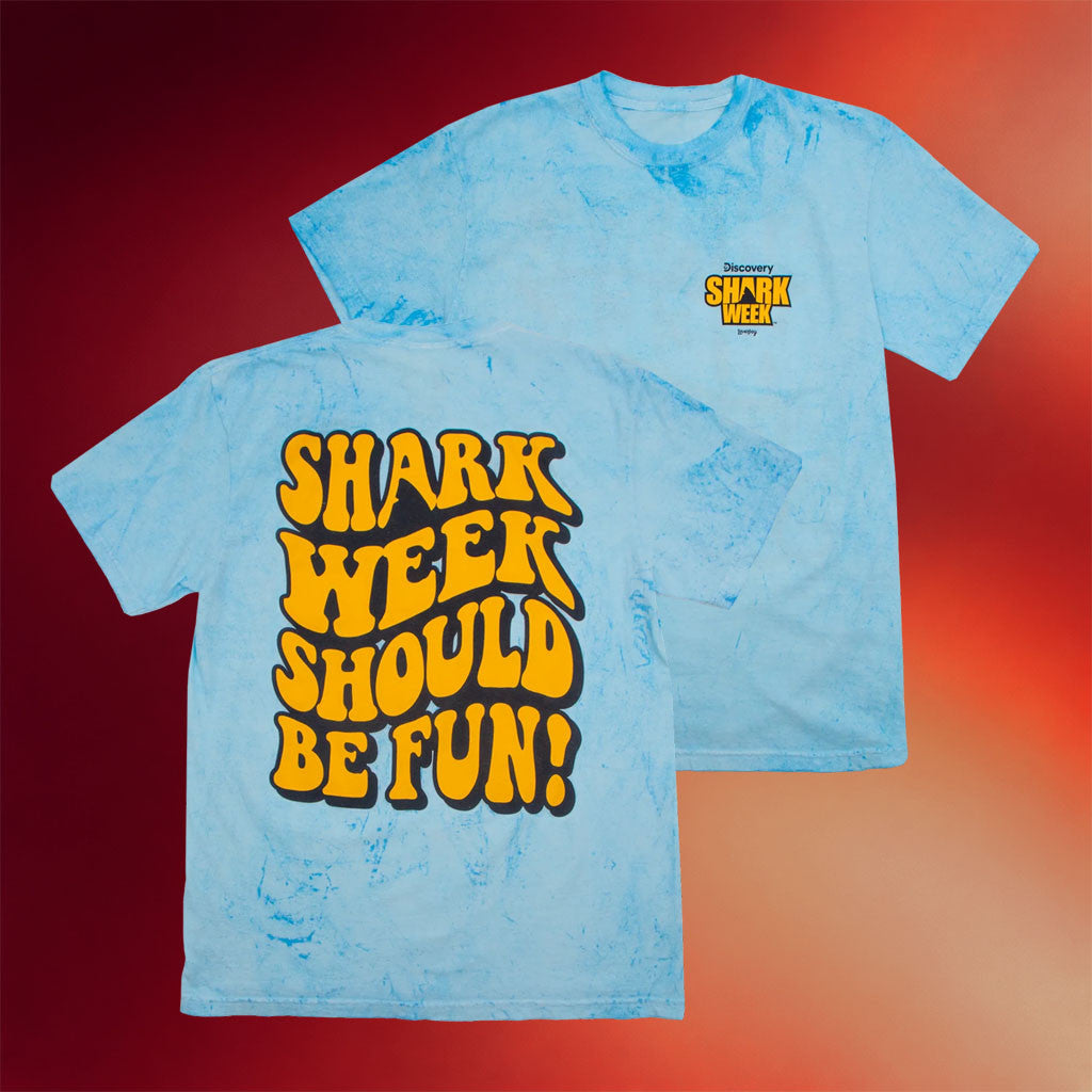 Loverboy Merch 2026 Shark Week Should Be Fun T-Shirt Best Summer Gifts Ideas - Merchluma