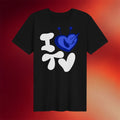 PaperBoxMart Merch 2026 I Love TV T-Shirt Black Tenna Shirt Unique Gift For BFF - Merchluma