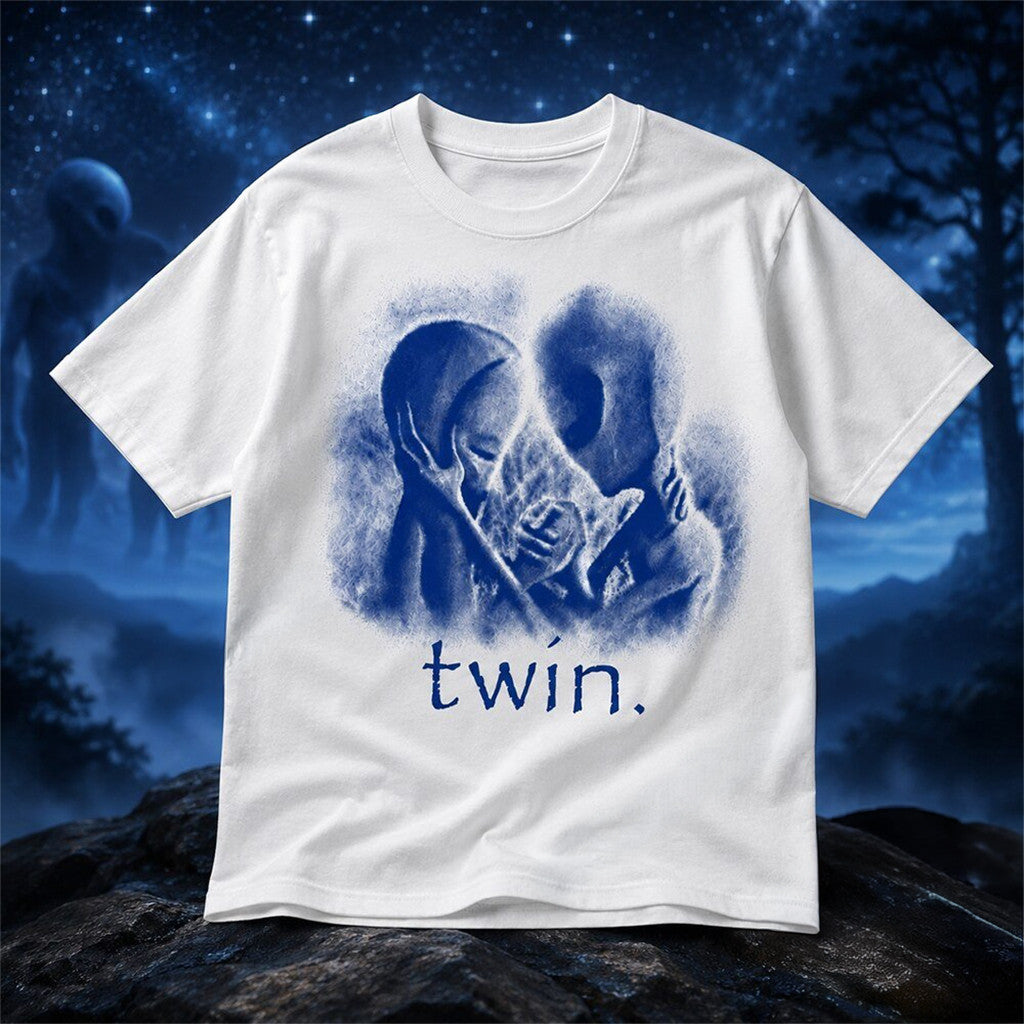 Twin Alien 2026 T-Shirt Twin Merch Birthday Gifts For Brother Movie Lovers - Merchluma