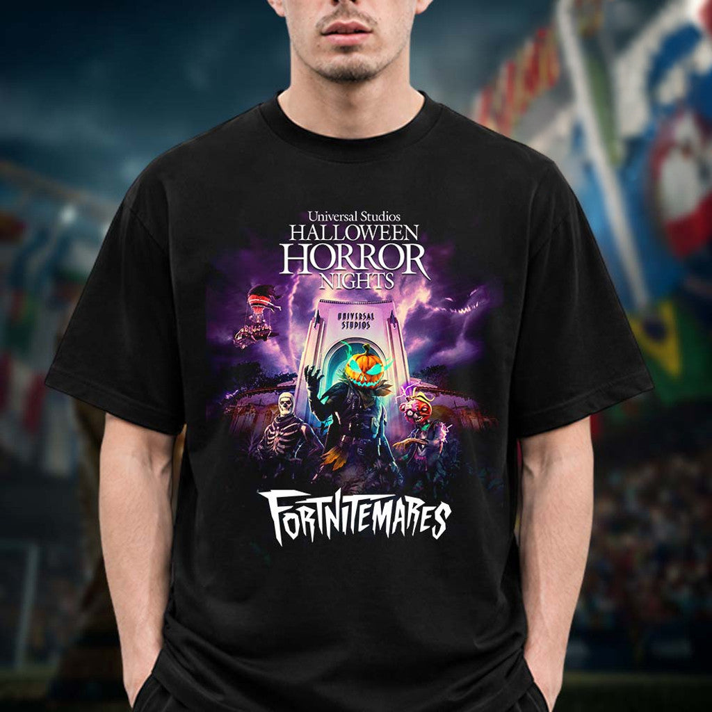Universal Studios Halloween Horror Nights Fortnitemares 2026 T-Shirt Halloween Gifts For Him - Merchluma