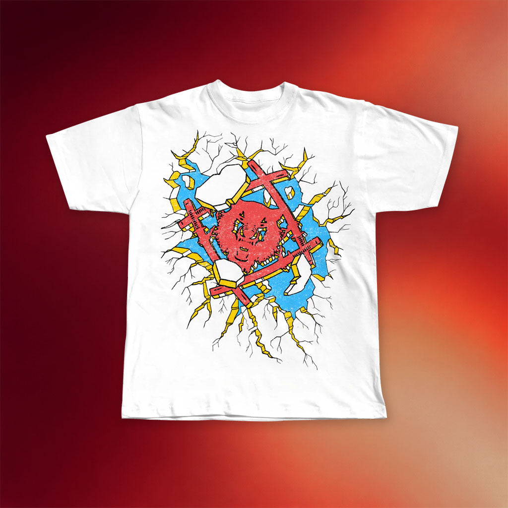 Hollowsquad LA Merch 2026 HS Smash T-Shirt White Good Gifts For Boyfriend - Merchluma