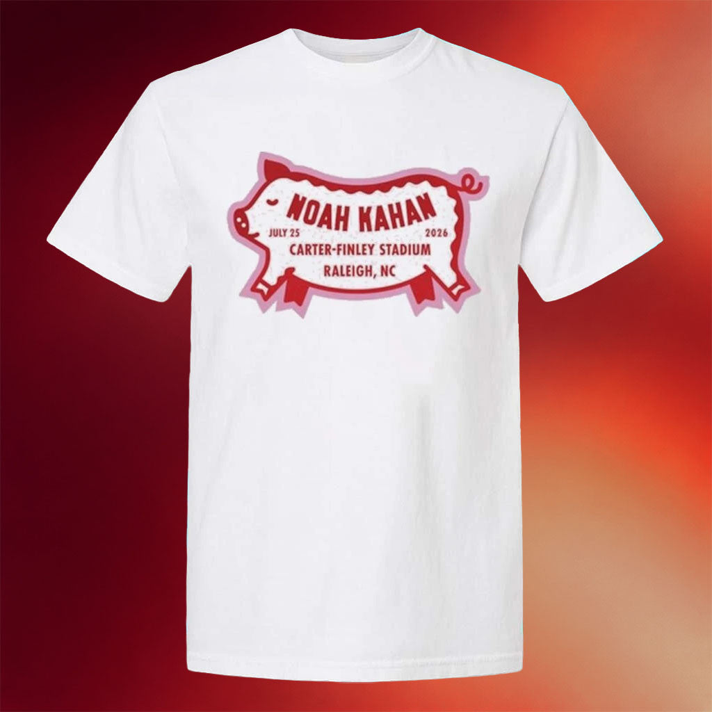 Noah Kahan Merch NK Raleigh NC July 25 2026 Carter-Finley Stadium T-Shirt Noah Kahan Tour Merch - Merchluma