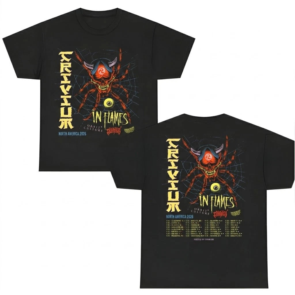 Trivium North American Tour 2026 Dates T-Shirt Trivium Merch Gift Ideas - Merchluma