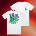 Grillo's Pickles Merch 2026 Grillo's X PBR T-Shirt White Gift Ideas For Brothers - Merchluma