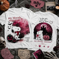 Snoopy My Bloody Valentine Horror Halloween T-Shirt Snoopy Merch Gifts For Brother - Merchluma