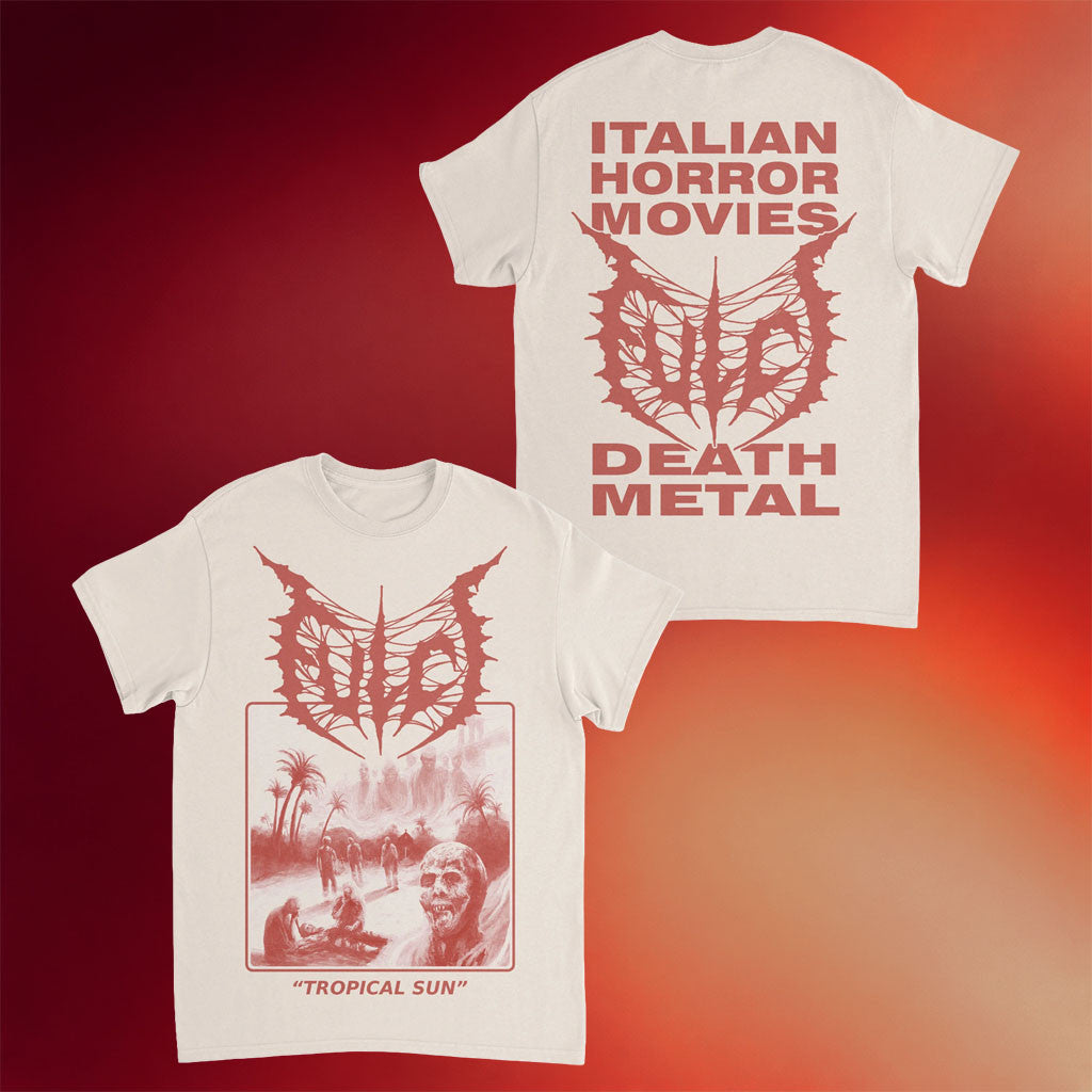 Night Shift Merch 2026 Fulci Tropical Sun T-Shirt Italian Horror Movies Death Metal Fulci Merch - Merchluma