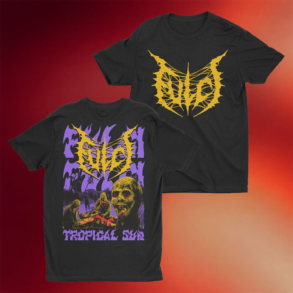 Night Shift Merch 2026 Fulci Tropical Sun Redux T-Shirt Black Fulci Band Merch Fan Gifts - Merchluma