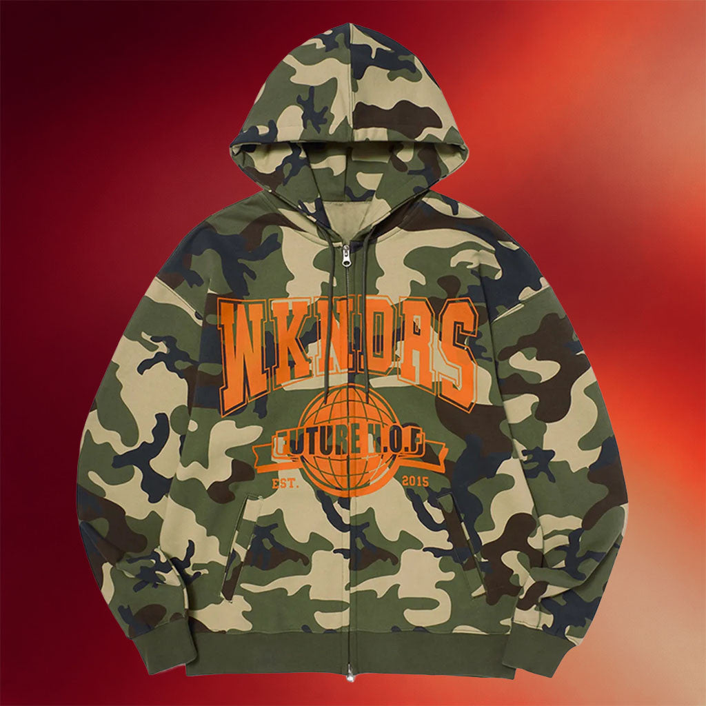 Enhypen Merch 2026 Enhypen Sunghoon Worn WKNDRS HOF Zip Hoodie Camo Gift For Kpop Fans - Merchluma