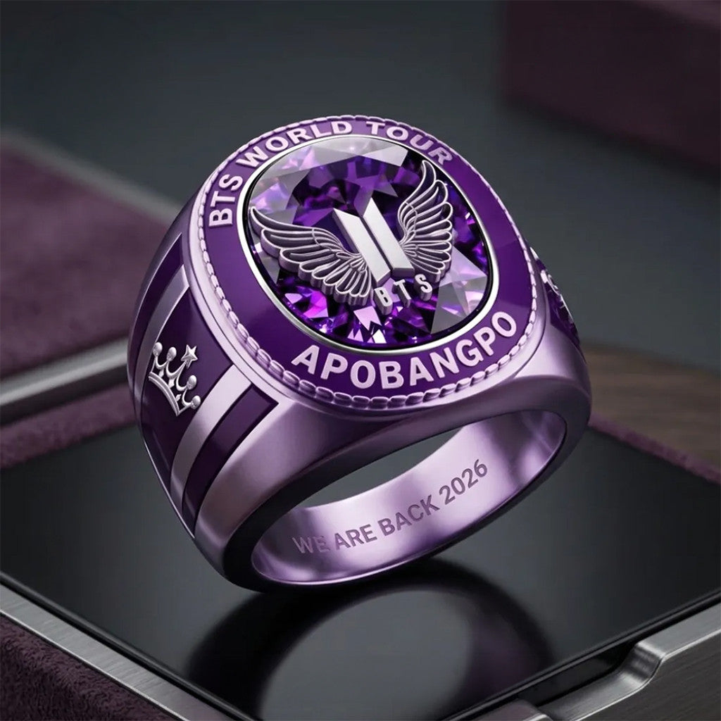 BTS Apobangpo World Tour 2026 Championship Ring BTS Merch Unique Gift For Brother Birthday - Merchluma
