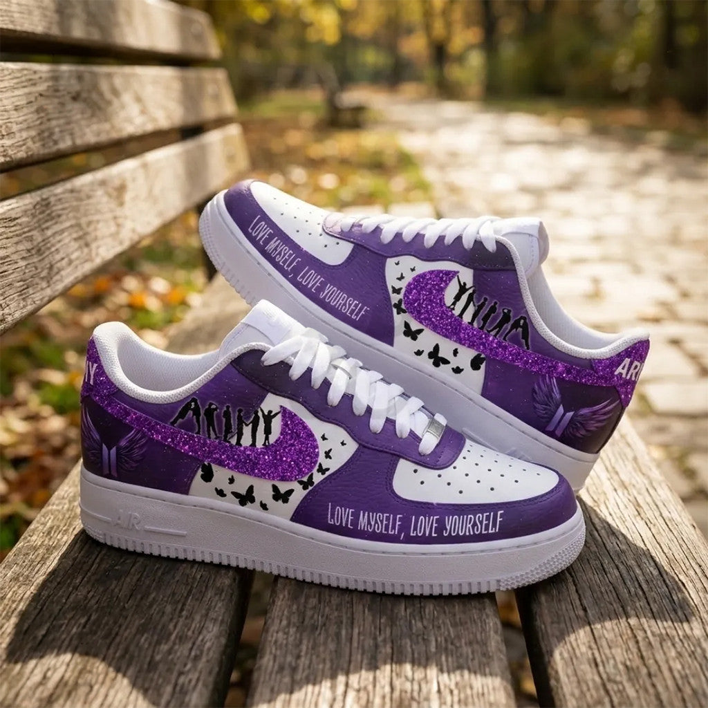 BTS Love Myself Army Forever Shoes BTS Concert 2026 Merch Gift For Army Fans - Merchluma