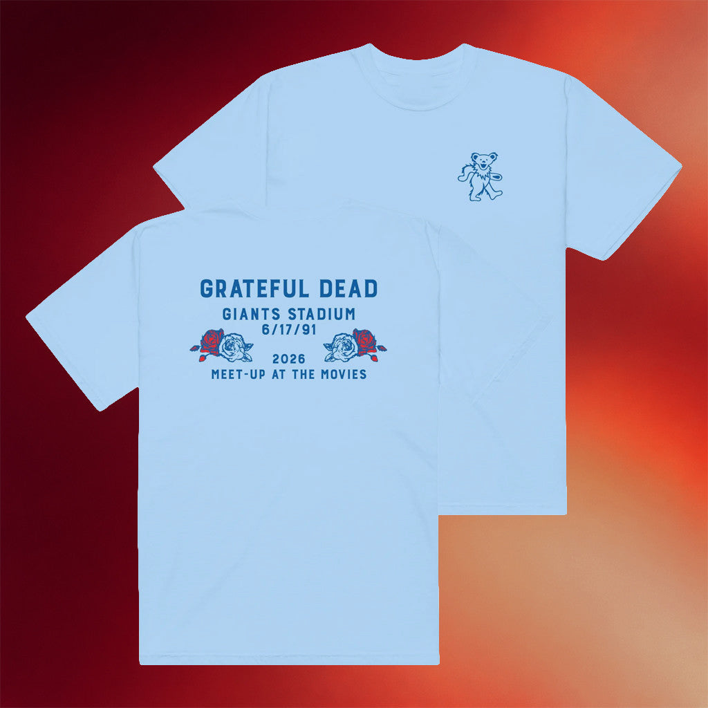 Trafalgar Releasing Merch 2026 Grateful Dead T-Shirt Giants Stadium Meet-up At The Movie Shirt - Merchluma