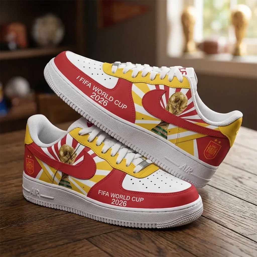 Spain National Team 2026 World Cup Shoes Spain Soccer Champions Merch Gift For Fans - Merchluma