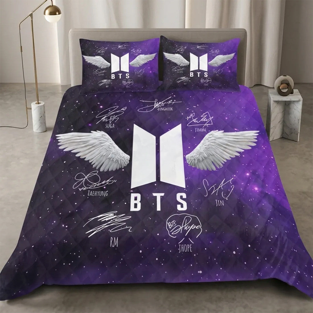 BTS Love Myself Army Forever Bedding Set BTS Concert 2026 Merch Gift For Army Fans - Merchluma