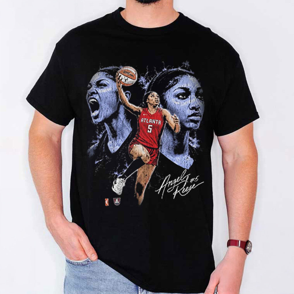 Angel Reese Basketball Player Atlanta Dream T-Shirt 2026 Angel Reese Merch Gift For Fans - Merchluma