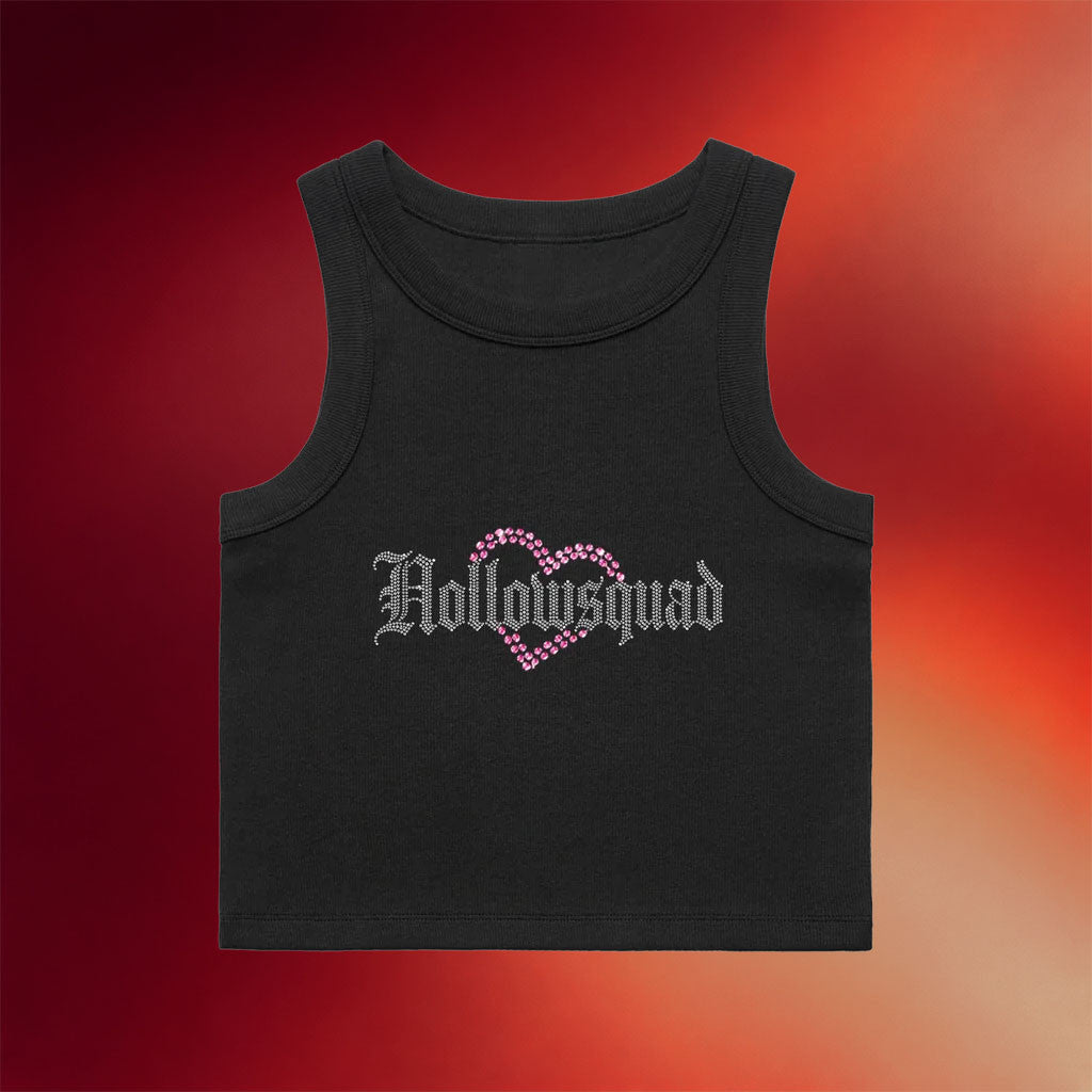 Hollowsquad LA Merch 2026 HS Heart Tank Top Black Birthday Gift Ideas For Sisters - Merchluma