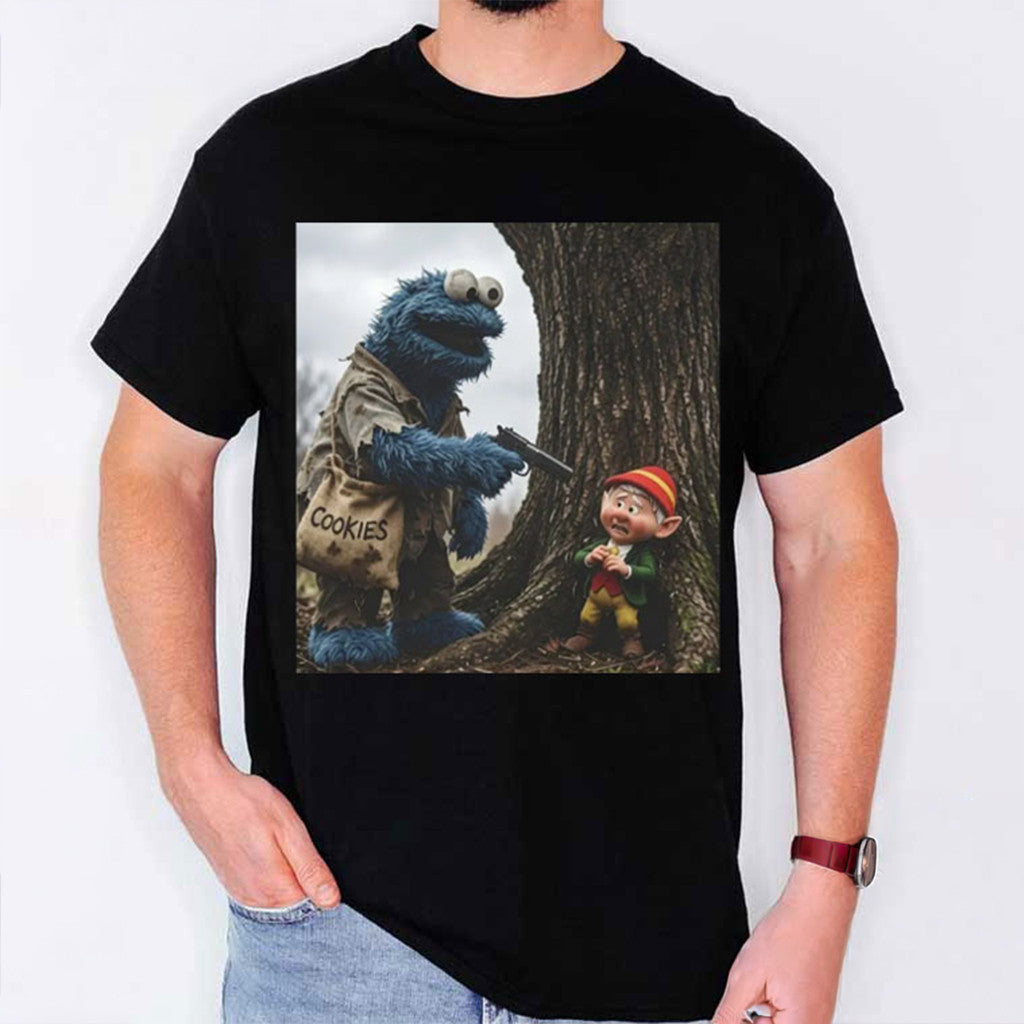 Give Me All Cookies T-Shirt 2026 Funny Cookie Monster Meme Shirt Black Gift For Brothers - Merchluma