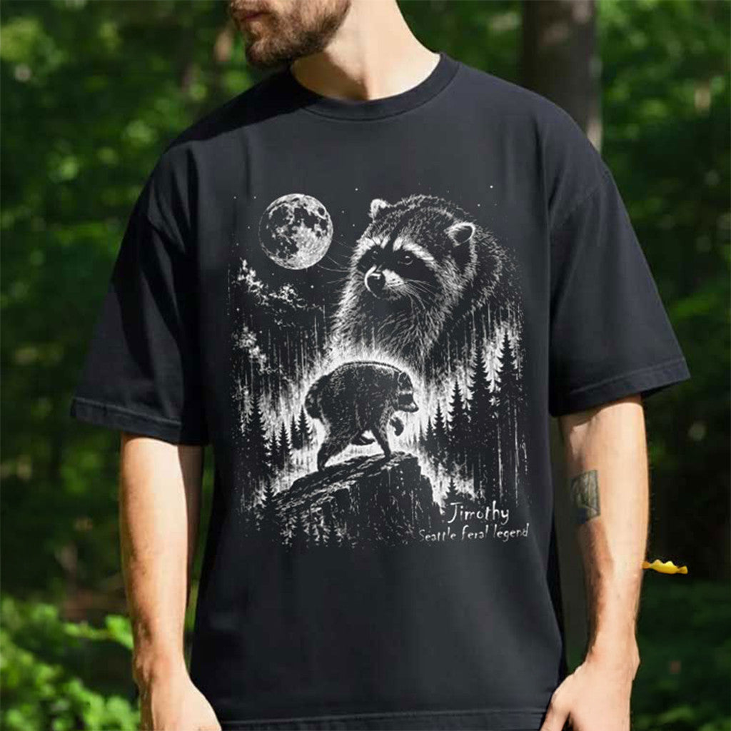 Jimothy Raccoon Funny Jimothy From Seattle Animal T-Shirt Meme Shirt Jimothy Merch - Merchluma