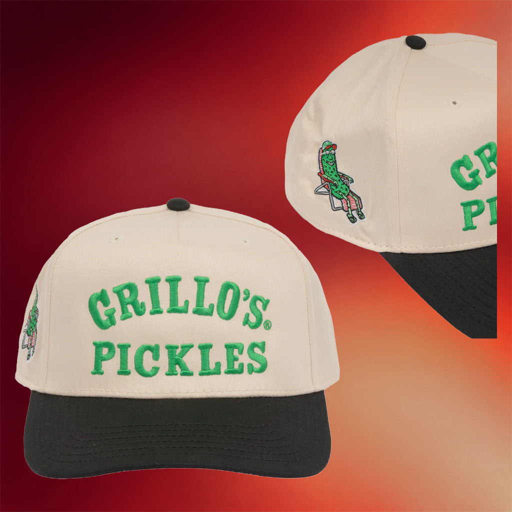 Grillo's Pickles Merch 2026 Grillo's Wordmark Embroidered Hat Unique Gifts For Husband - Merchluma