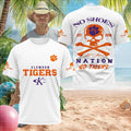 Clemson Tigers Football Skull No Shoes Nation Shirt 2026 Clemson Tigers Merch Gift For Brothers - Merchluma