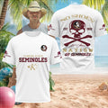 Florida State Seminoles College Football Skull No Shoes Nation Shirt 2026 Seminoles Merch - Merchluma