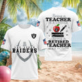 LV Raiders Retired Teacher Football Shirt Raiders Merch Teacher Appreciation Gifts For Fans - Merchluma