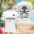 Notre Dame Fighting Irish College Football Skull No Shoes Nation Shirt 2026 Notre Dame Merch - Merchluma