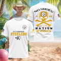 Pittsburgh Steelers Skull No Shoes Nation Kenny Chesney Shirt 2026 Steelers Merch Fan Gifts - Merchluma