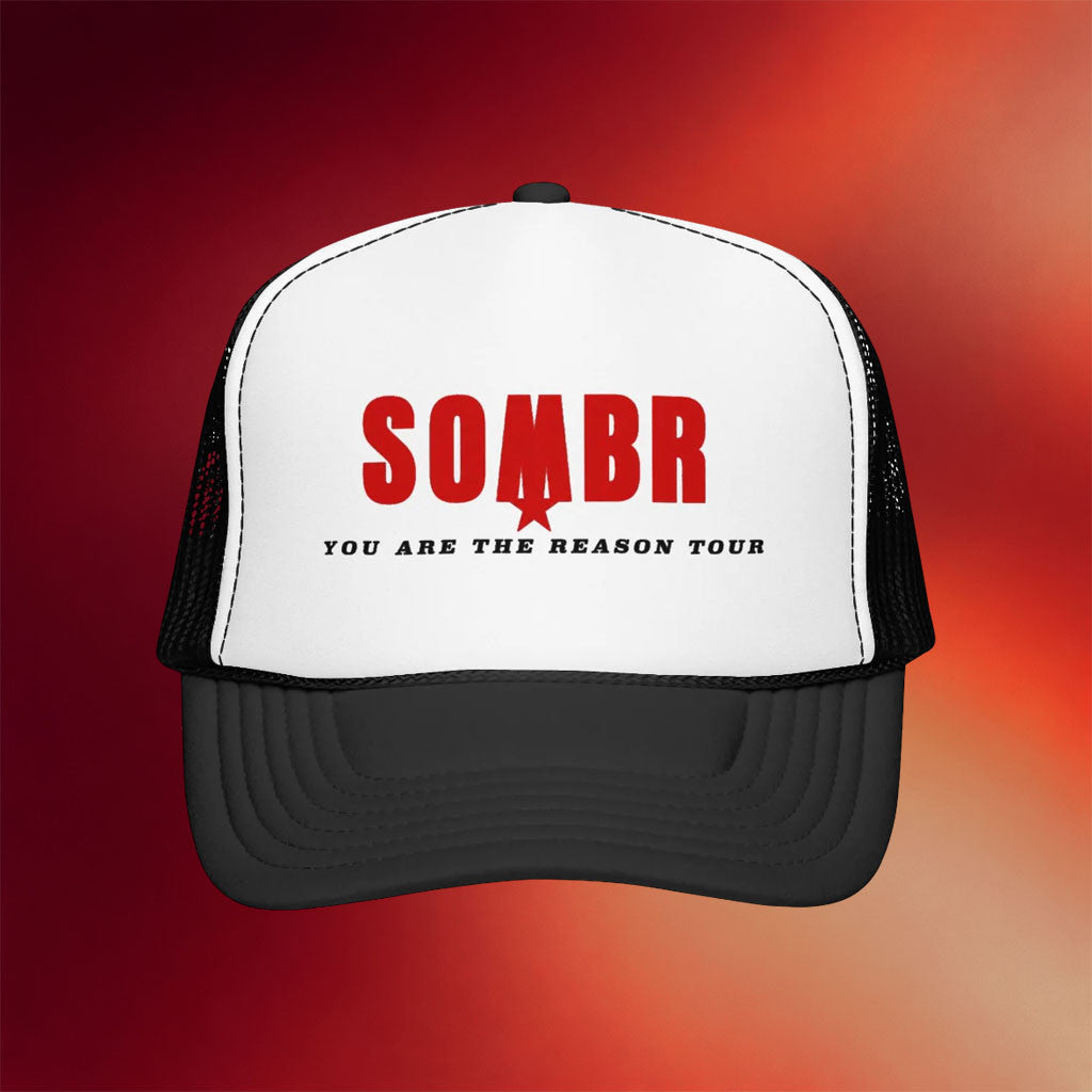 Sombr Merch 2026 You Are The Reason Tour Trucker Hat Sombr Tour Merch Presents For Music Lovers - Merchluma