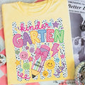 Personalized Kindergarten Teacher Shirt Striped Back To School Tee Good Gifts For Teachers - Merchluma