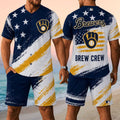 Milwaukee Brewers Merch 2026 Brew Crew Jersey And Shorts Set Gifts Ideas For Baseball Fans - Merchluma